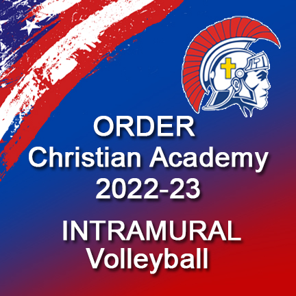 ORDER Christian Academy intramural volleyball 2022-23 here